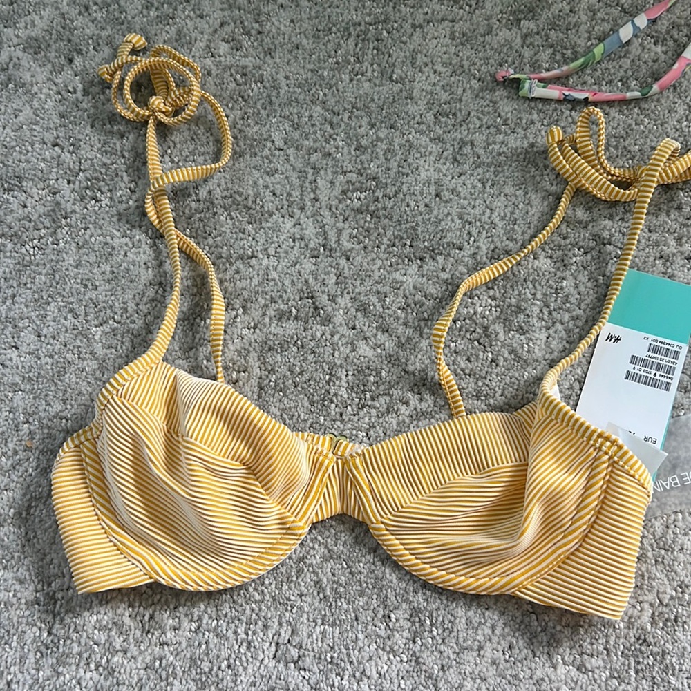 New Yellow Bikini top